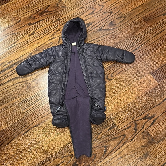 Jottum Newborn Baby Navy Blue Snowsuit Size 0-2 - Picture 5 of 7